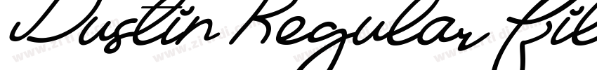 Dustin Regular Fille字体转换